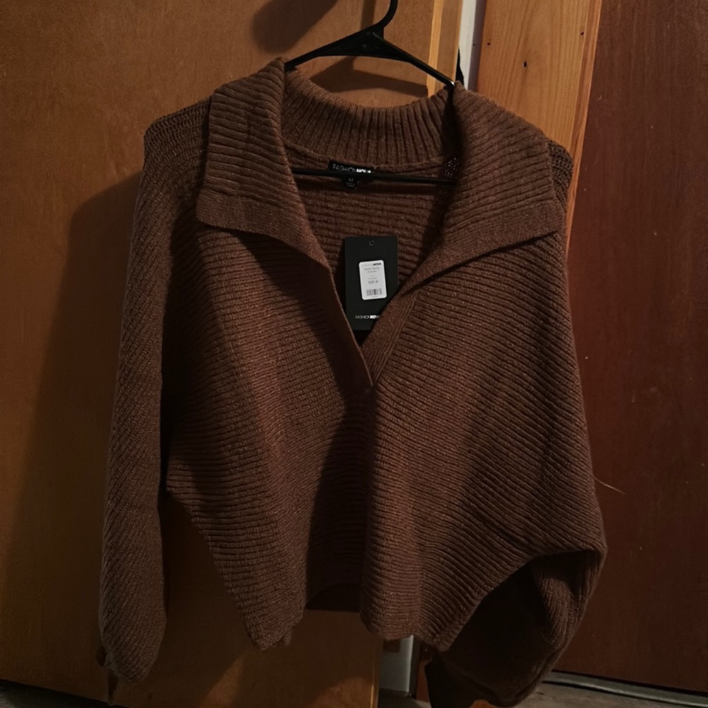 Brown Cropped Sweater